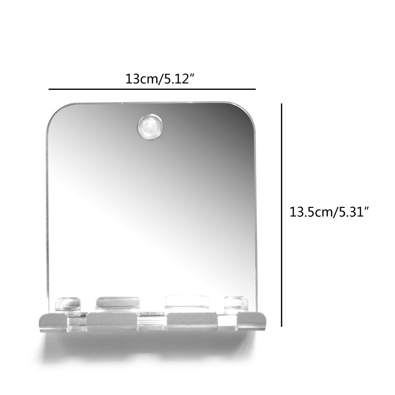 Youyo Gương Cạo Râu Acrylic Không Sương Mù Không Cần Khoan Lỗ Có Giác Hút Gắn Tường Nhà Tắm Du Lịch
