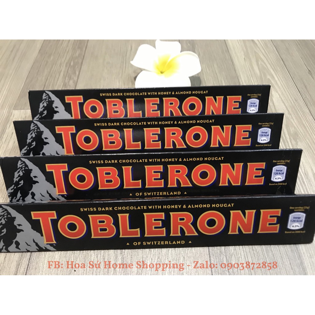 CHOCOLATE ĐEN TOBLERONE 100GRAM THUỴ SĨ