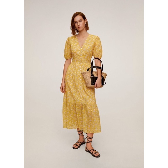 Vải Thô lụa hoạ tiết hoa vàng