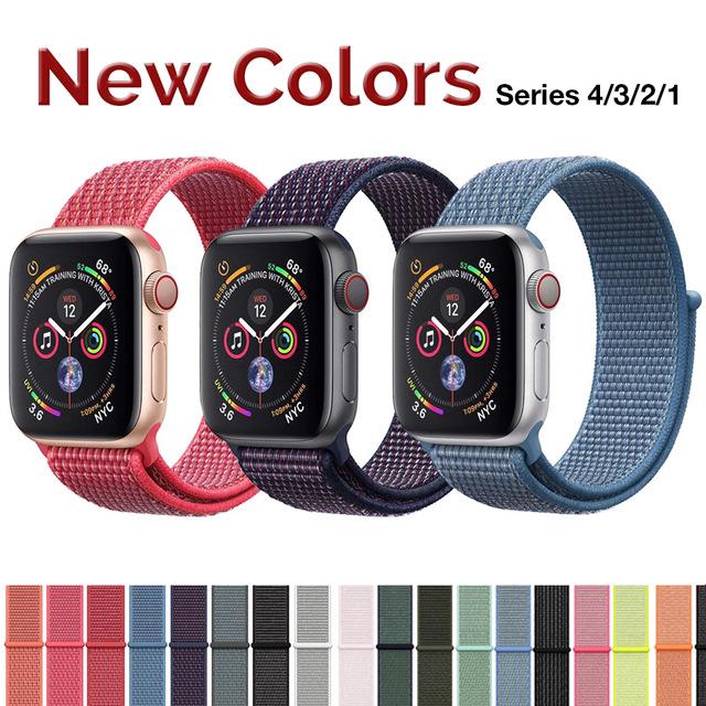 【Apple Watch Strap】Dây đeo nylon cho đồng hồ thông minh Apple Watch Series 6 / se / 5 / 4 / 3 / 2 / 1 ( 38 / 40mm / 42mm / 44mm )