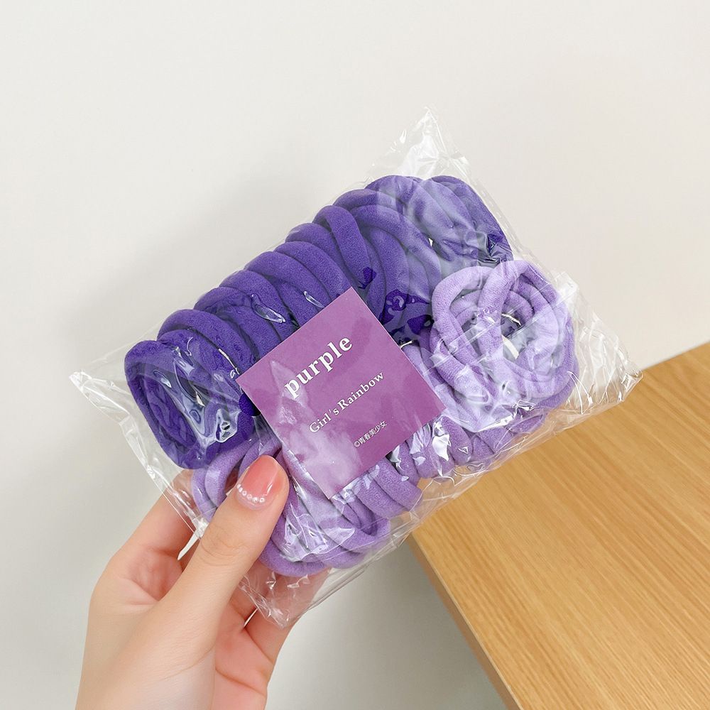Set 50 dây buộc tóc co giãn nhiều màu tùy chọn phong cách Hàn Quốc dễ thương cho nữ