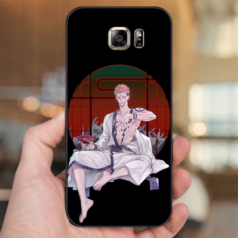 Ốp lưng Samsung Note 5 viền đen in hình Yuji Jujutsu Kaisen