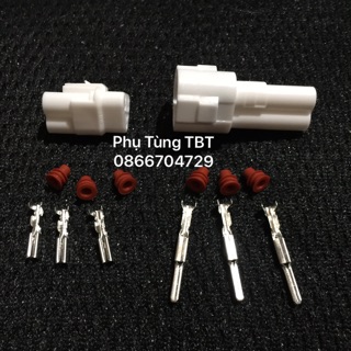 Bộ jack chống nước 3P xe máy (1 bịch/10 bộ)