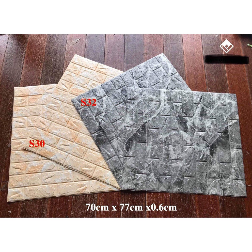 Xốp dán tường vân đá bền,đẹp loại 1 dày 5mm , khổ 70*77 cm giá bằng sỉ- dán tường mang hơi hướng hoài cổ | BigBuy360 - bigbuy360.vn