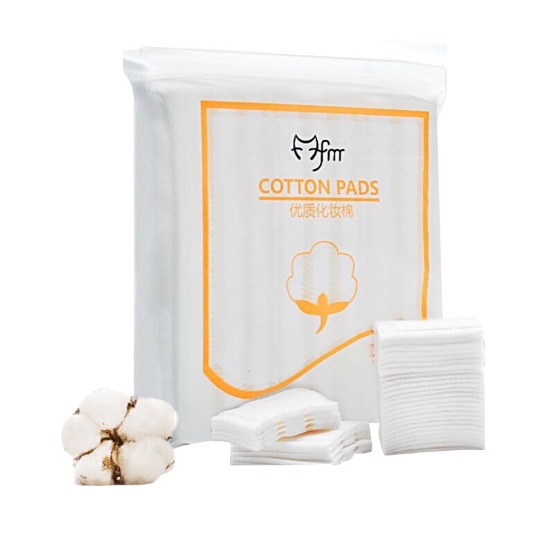 Bông tẩy trang Cotton Pads 222 miếng, Bông cotton 3 lớp làm sạch da mặt