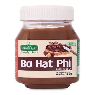 Bơ hạt phỉ cacao Golden Farm 170g