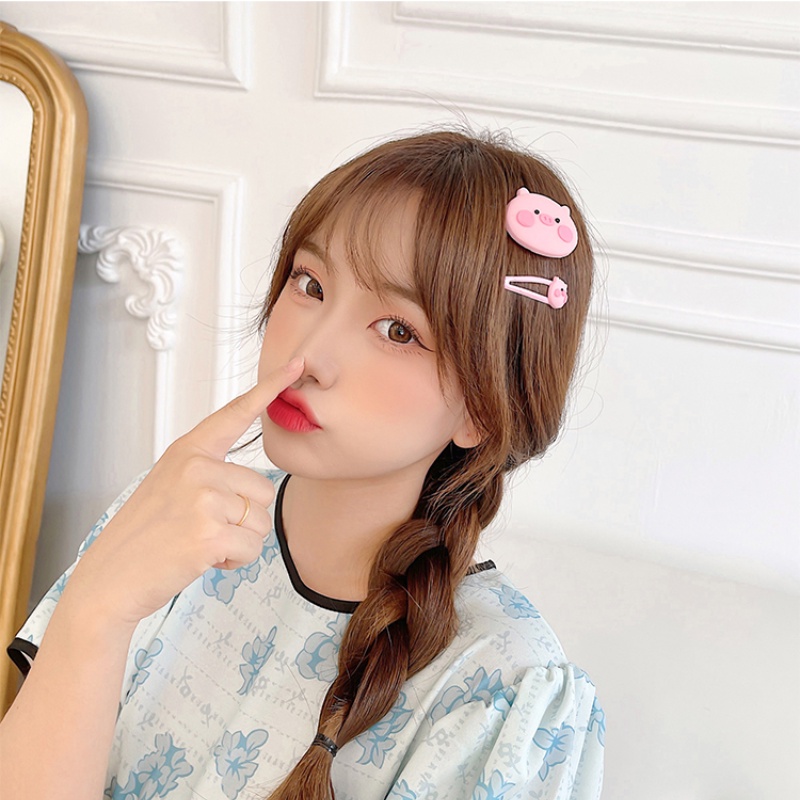 Kẹp Tóc Hình Chú Heo Dễ Thương Phong Cách Hàn Quốc Cho Nữ