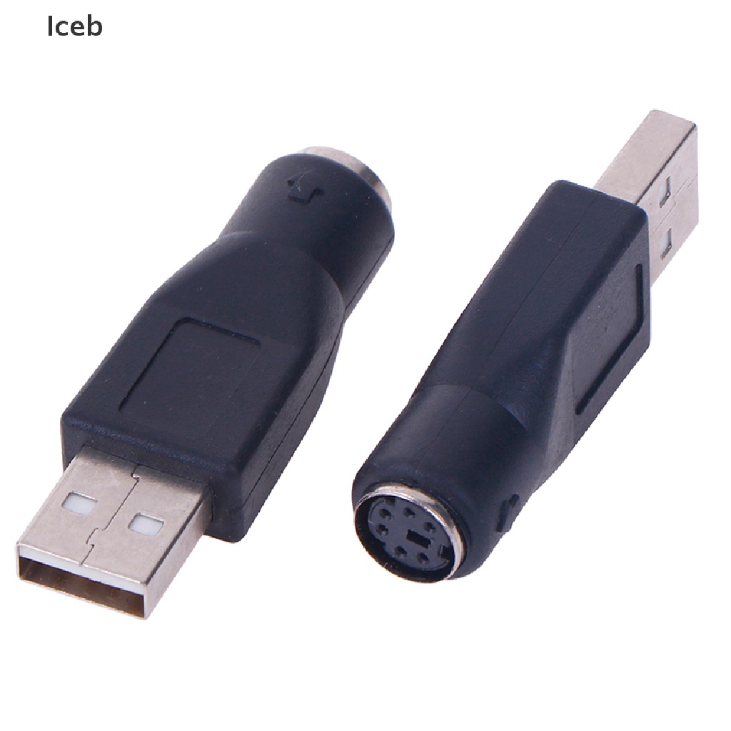 Bộ 2 Đầu Chuyển Đổi PS / 2 Male Sang USB Female