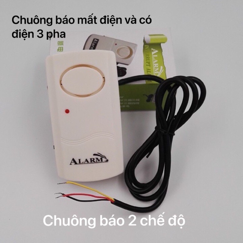 Chuông báo mất điện và có điện 3 pha (2 chế độ)