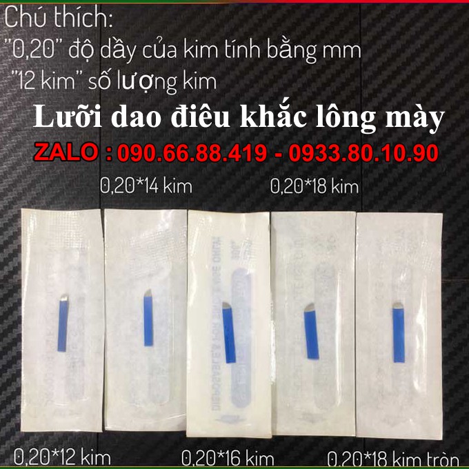 Dao điêu khắc chân mày phun xăm thẩm mỹ - Lưỡi dao điêu khắc lông mày