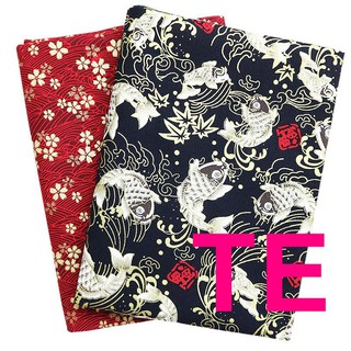 Vải Cotton Họa Tiết Màu Đồng Phong Cách Nhật Bản Dùng Để May Vá Thủ Công