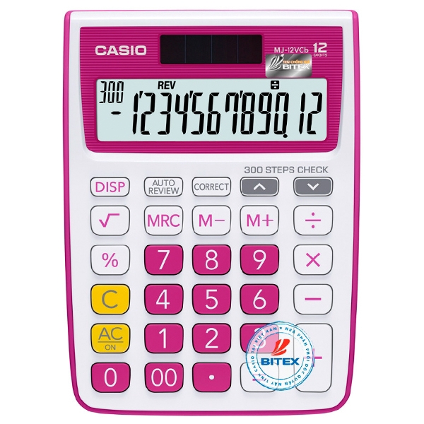 Máy Tính Văn Phòng Casio MJ 12VCB-RD