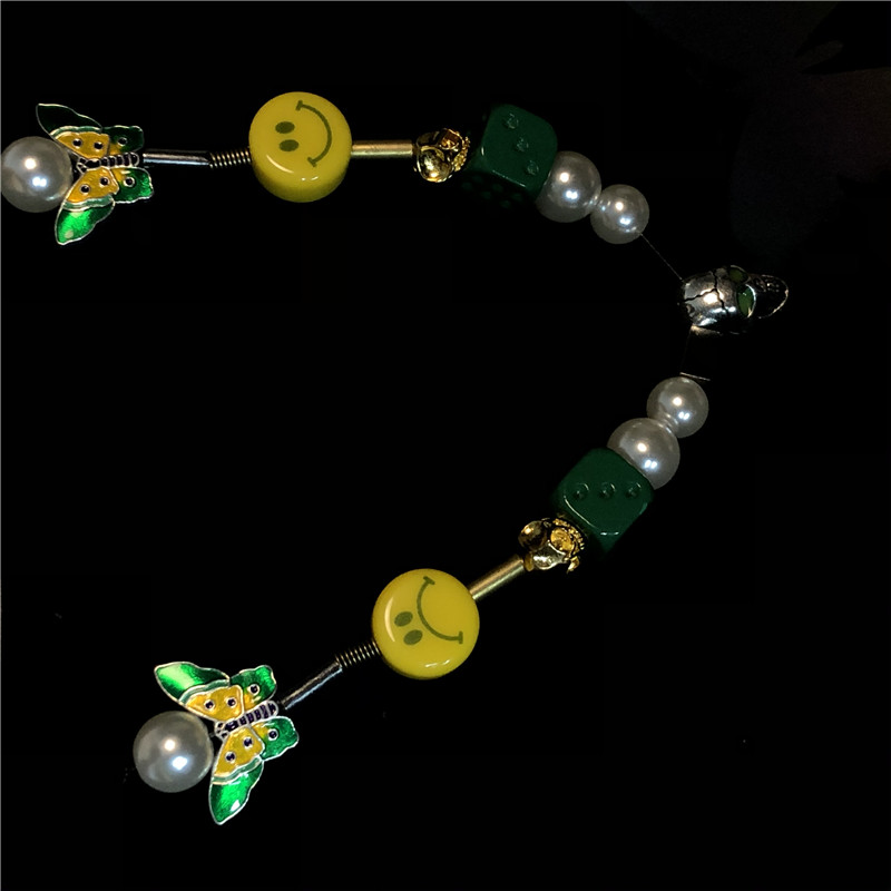 Dây Chuyền Mặt Xúc Xắc Mặt Cười Thời Trang Phong Cách Hip Hop 22641