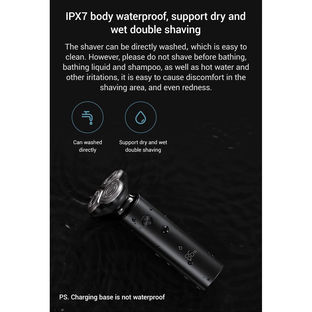 Máy cạo râu Xiaomi Electric Shaver Mijia S500 3 đầu cạo cao cấp chính hãng - Minh Tín Shop