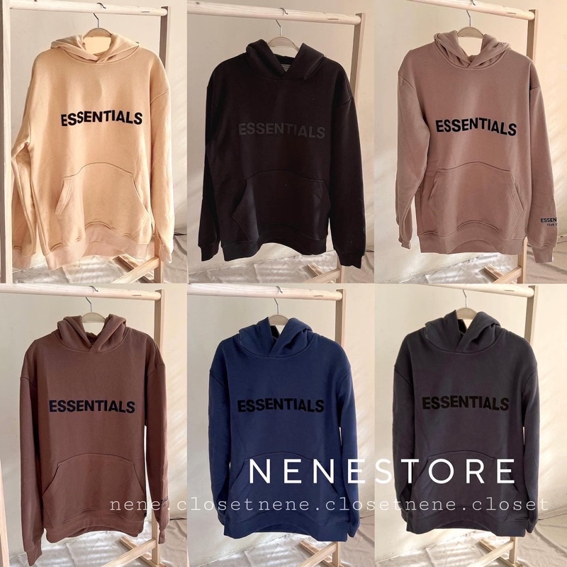 Áo hoodie ESSEN nỉ bông cao cấp 6 màu (ảnh thật)