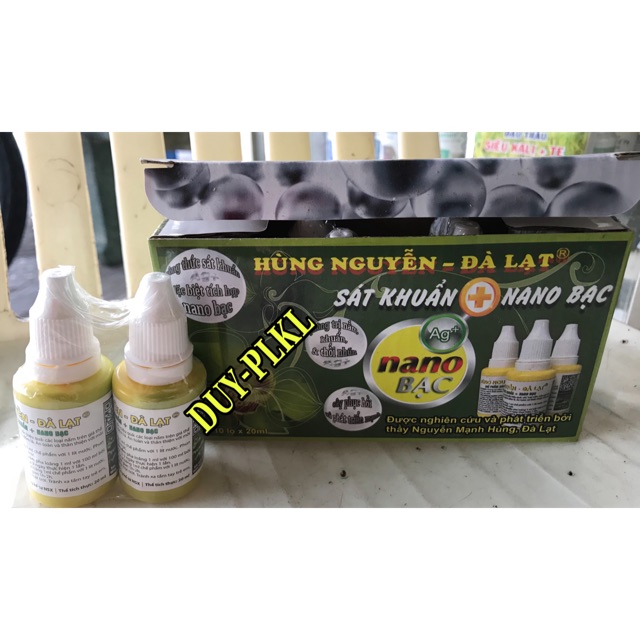 Combo 10 lọ Chế phẩm Hùng nguyễn NaNo Bạc ( ag ) loại 20ml.