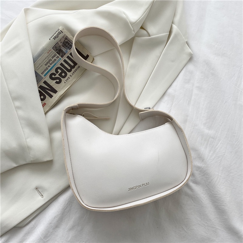 Túi Xách Đeo Vai Hình Bán Nguyệt Thiết Kế Đơn Giản Phong Cách Mới Mùa Xuân Cho Nữ 2022