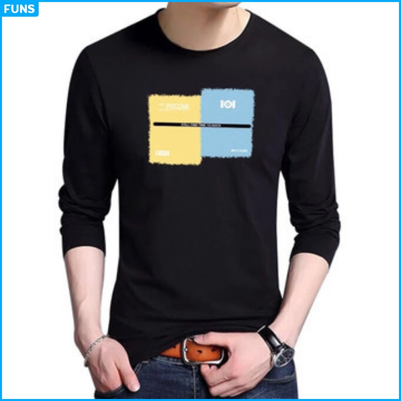 Áo thun nam FUNS Áo dài tay nam mã TT53 Q form rộng thể thao dài tay đẹp mùa thu đông
