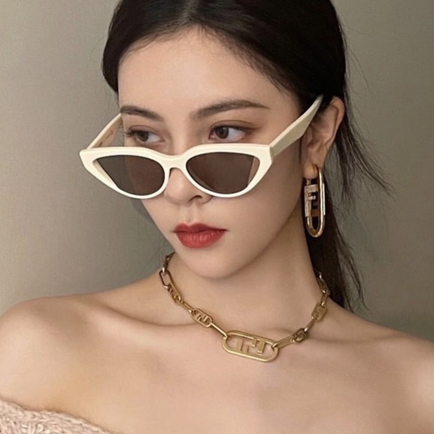 Kính Mát Hình Mắt Mèo Chống Tia UV400 Thời Trang Cho Nữ