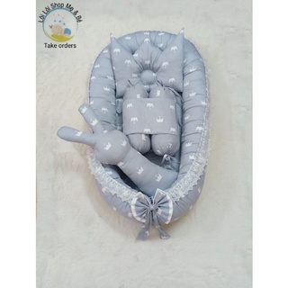 Nôi vải, gối lõm, gối chặn, thỏ ôm cho bé yêu