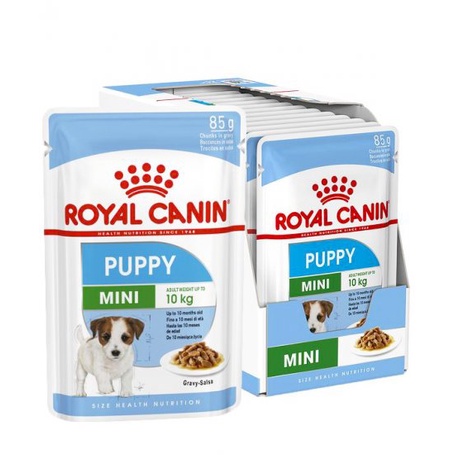 RoyalCannin-Pate/Thức ăn ướt Mini Puppy 85g dành cho chó con từ 2-10 tháng tuổi, giống nhỏ bổ sung dinh dưỡng và vitamin