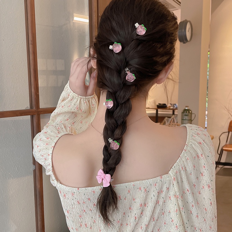 Kẹp Tóc Nơ Dễ Thương Phong Cách Hàn Quốc Cho Nữ
