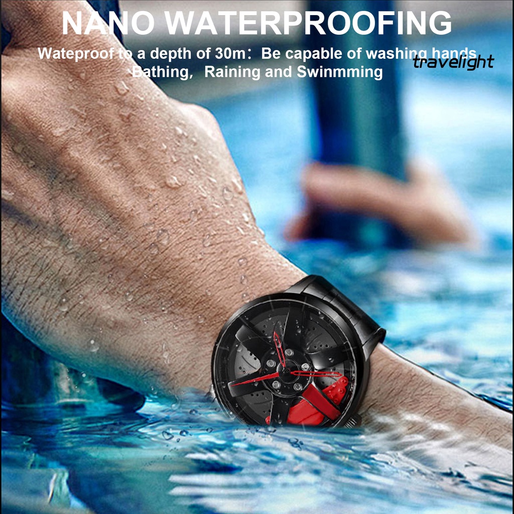 Đồng hồ quartz chống thấm nước thiết kế hình bánh xe
 | BigBuy360 - bigbuy360.vn