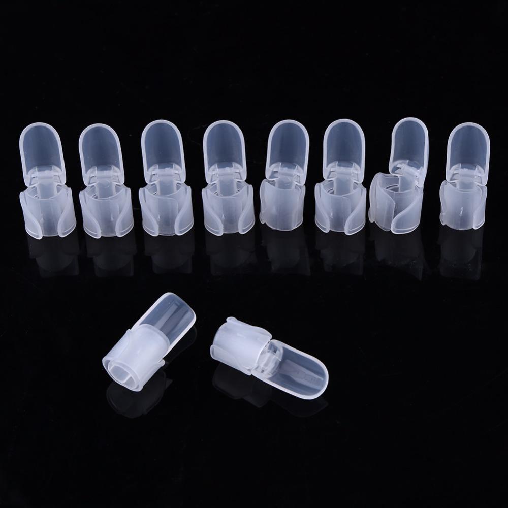 [Hàng mới về] 10 Vỏ bảo vệ móng tay LAYOR mới che phủ ngón tay trong suốt tự làm thời trang