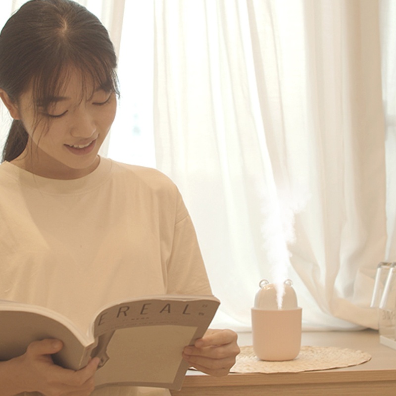 Máy Phun Sương Tạo Độ Ẩm 300ml 2 Trong 1 Hình Thú Cưng Dễ Thương