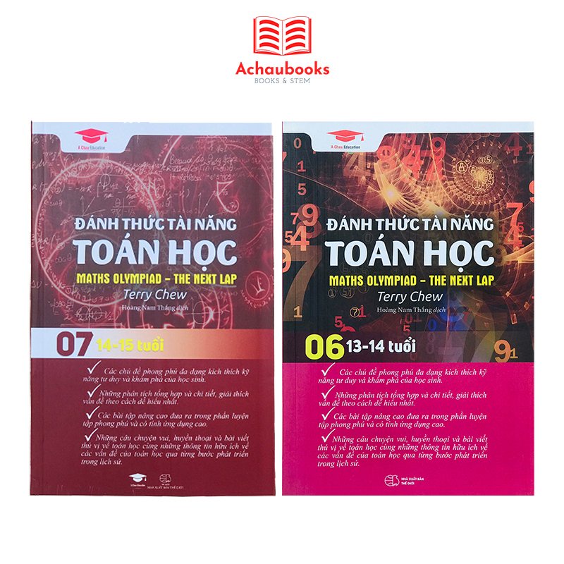 Sách: Đánh Thức Tài năng Toán Học 6&amp;7- Á Châu Books ( Bộ 2 cuốn )