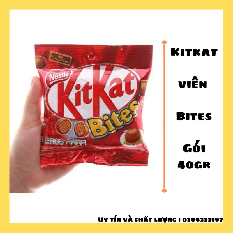 Kitkat viên bites 40g socola ( hỏa tốc nội thành hà nội )