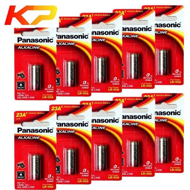 Pin Alkaline Panasonic 23A 12V LR-V08 Pin Cửa Cuốn , Điều Khiển Xe