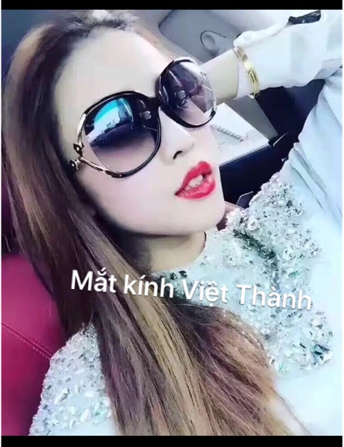 Kính râm chống UV 2 màu hoa