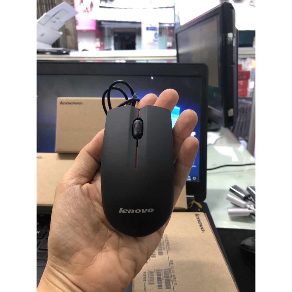 Chuột dây Lenovo M20 nhỏ gọn cực êm và nhạy mouse click- Full Box, Bảo Hành 6 Tháng
