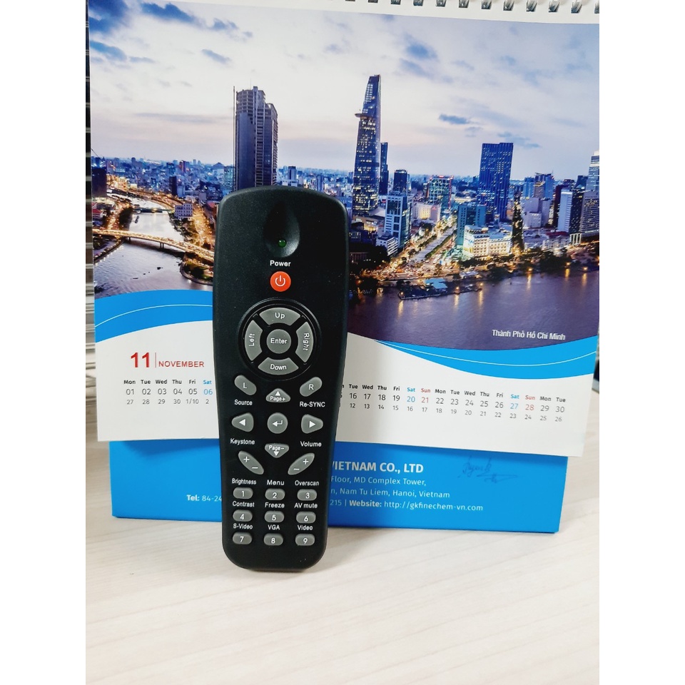 Remote Điều khiển máy chiếu Optoma- Hàng chính hãng Optoma  theo máy mới 100% Tặng kèm Pin