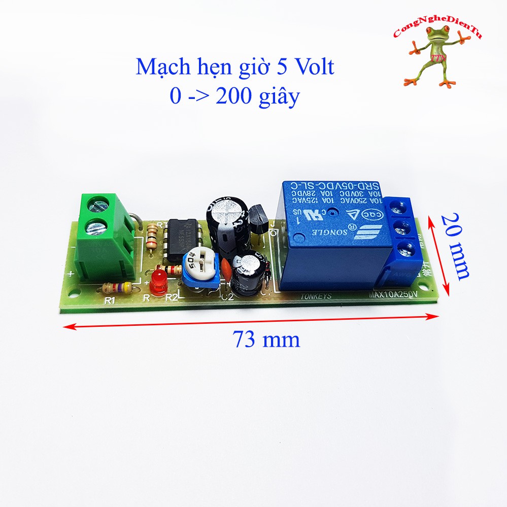 Board mạch hẹn giờ điện áp 5V