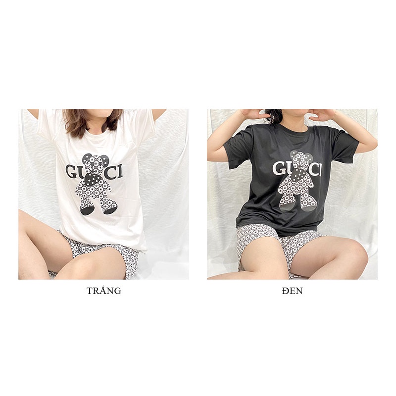 Bộ mặc nhà nữ tay ngắn mùa hè cotton freesize thấm hút tốt LAVENUSA QA19