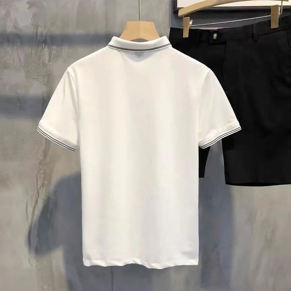 Áo Thun Polo Họa Tiết Sọc Ngang Vintage Thời Trang Cho Nam