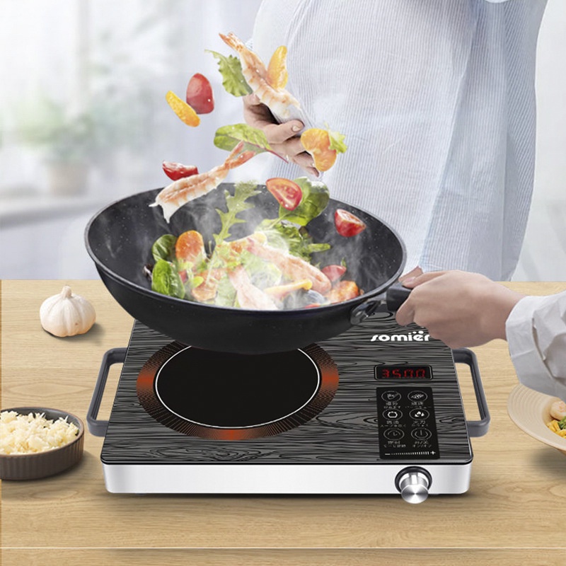 Bếp Hồng Ngoại Công Suất Lớn 3500W Mặt Kính Cường Lực Nấu Được Tất Cả Các Loại Nồi - BH 6 Tháng