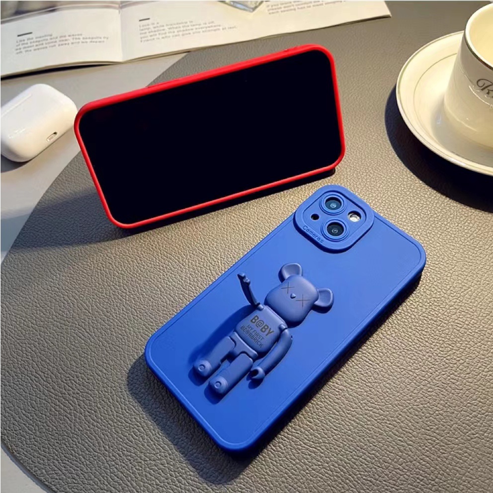 Ốp Điện Thoại In Hình Gấu Kèm Dây Đeo Cho iphone 13 Pro Max i13 13pro 11 Pro Max i11 iX Xs XR Xs Max 7plus 8plus 12Pro 12 Pro Max