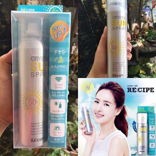 KEM CHỐNG NẮNG DẠNG XỊT CRYSTAL SUN SPRAY SPF 50+ PA+++ | BigBuy360 - bigbuy360.vn