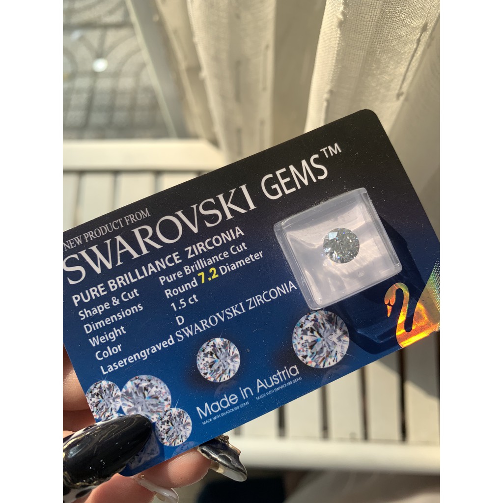 Đá kim cương nhân tạo H.A.S cao cấp - Đá Swarovski cao cấp đính nhẫn