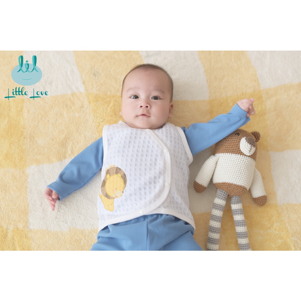 Áo gile len cho bé sơ sinh đến 18m little love