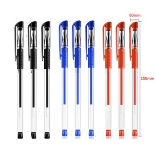 Bút bi nước - Bút gel 3 màu xanh, đen, đỏ ngòi 0.5mm