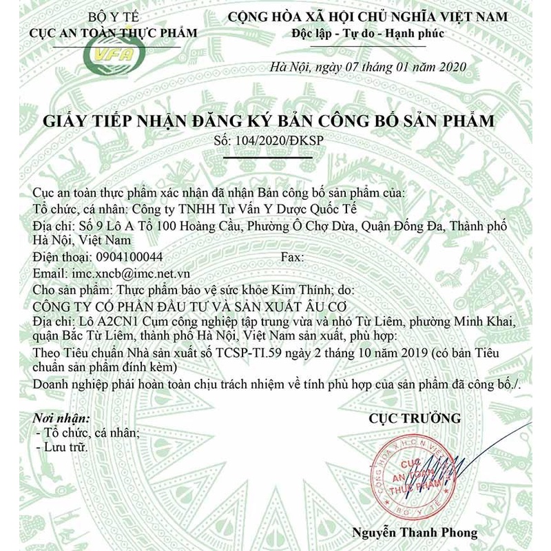 Kim thính - Có tem tích điểm chính hãng, Tăng cường thính lực, ù tai từ thảo dược