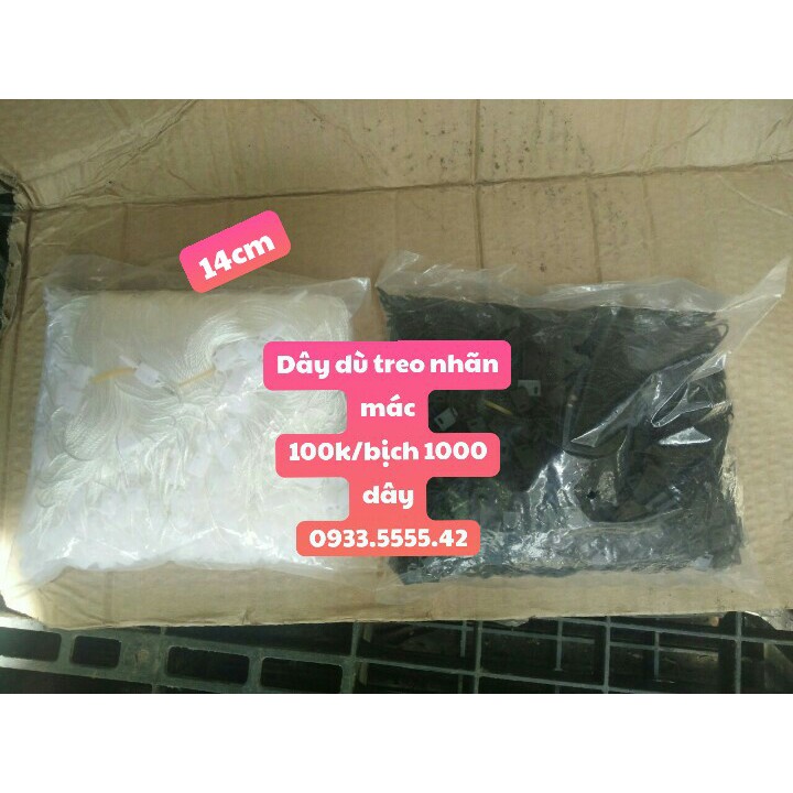 Một nghìn dây treo tag mác [ FREE SHIP- RẺ] _Dây dù loại một bền đẹp, dễ dàng gắn bằng tay