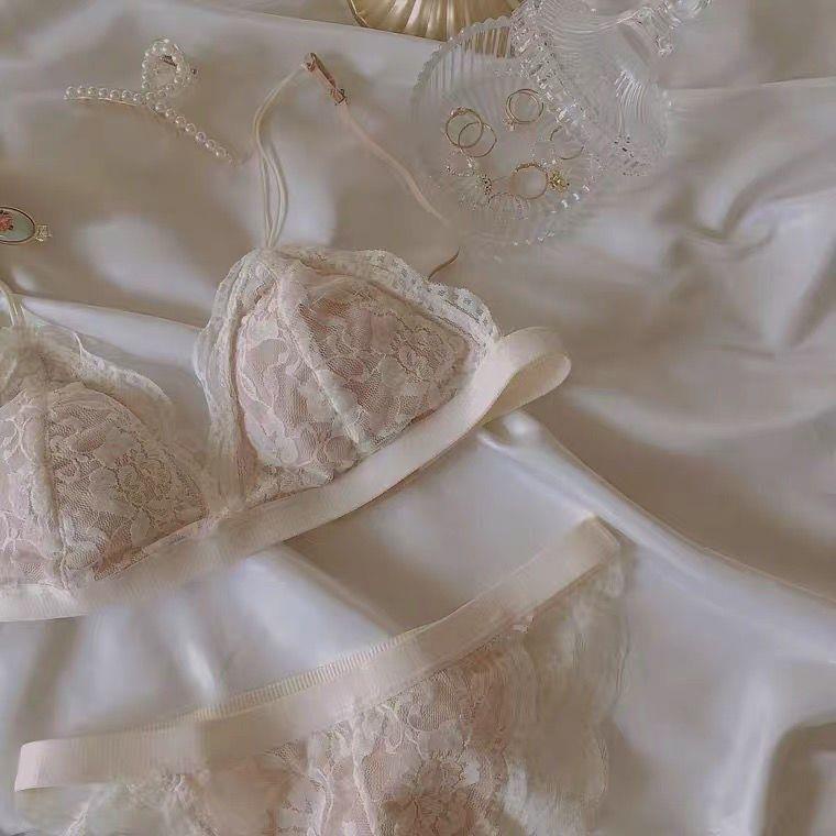 Bộ đồ lót không gọng siêu mỏng phối ren thiết kế quyến rũ cho nữ