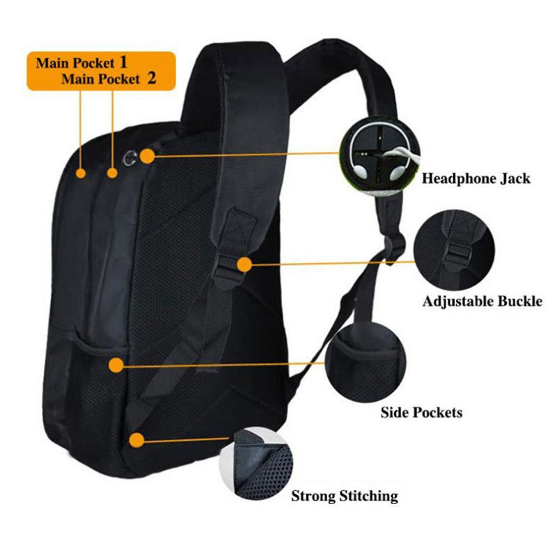 [Hàng Có Sẵn] Balo Học Sinh In Hình Undertale Sans Papyrus 3D