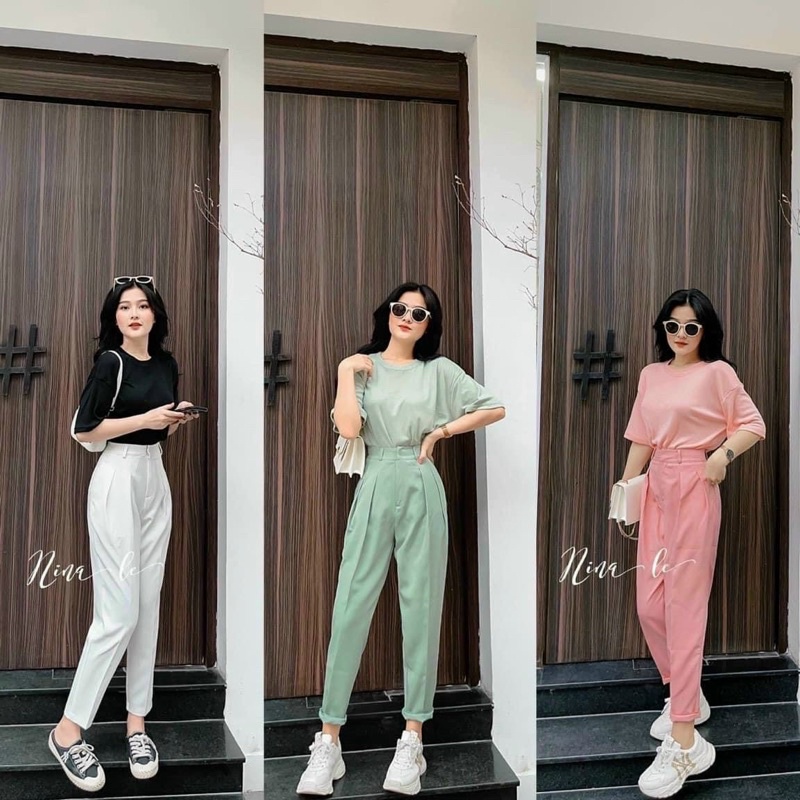 Sét Áo Thun Quần Baggy Bigsize 55kg Đến 100kg (L/XL/XXL)