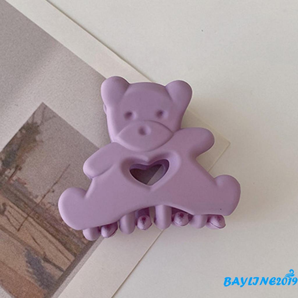 BAY-Kẹp bắt cá mập thiết kế rỗng chống trượt hình trái tim hoạt hình sáng tạo cho nữ